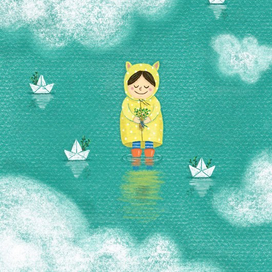 Puddles in the spring