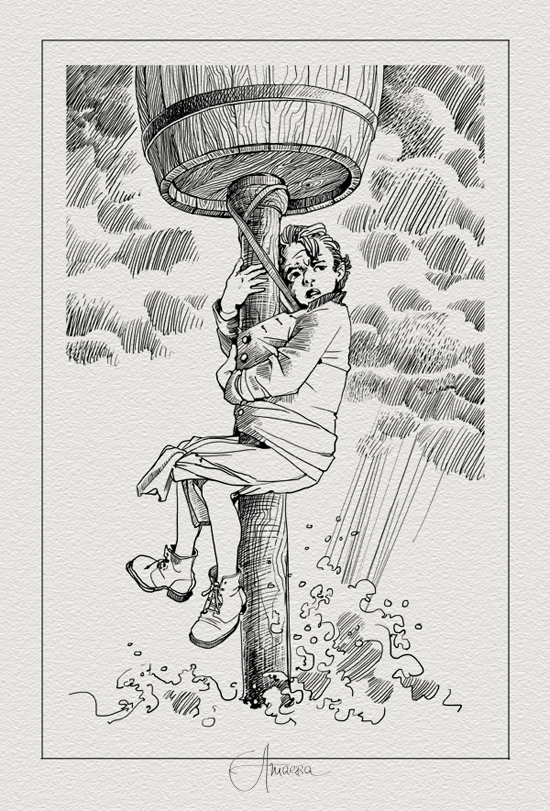 Морской  волчонок (спасительный столб)