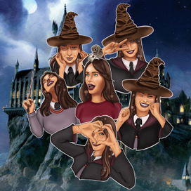 Портретные стикеры