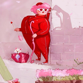 Купидончик за работой.