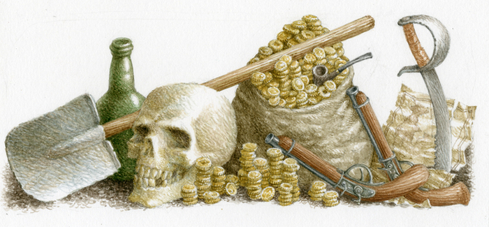 Р.Л.Стивенсон "Остров сокровищ" Издательство "MIKKO" Шмуцтитул6