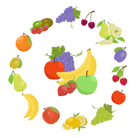 Фруктовый коллаж