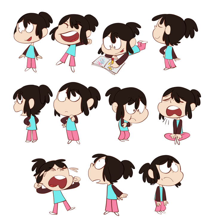 разработка персонажа "девочка"