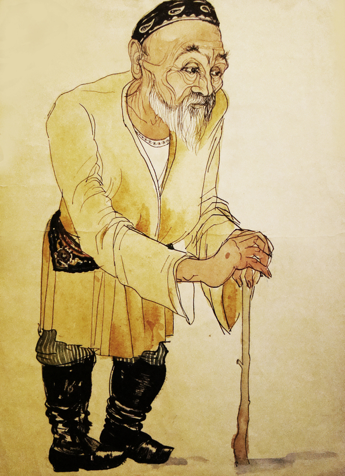 ПЕРСОНАЖ УЗБЕКСКОЙ СКАЗКИ "БЕЙ ДУБИНКА"СТАРИК