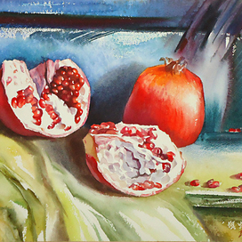 ,,Натюрморт с гранатами,,