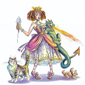  Питомец. Принцесса и дракончик.