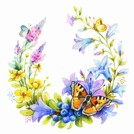 Летняя цветочная композиция