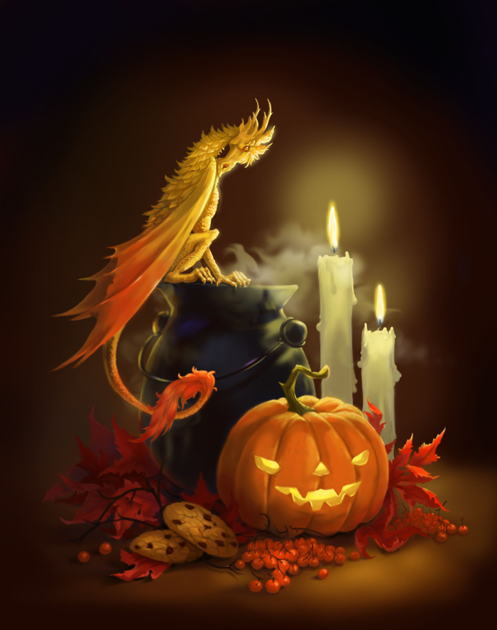 Натюрморт с драконом