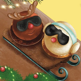 Персонажи для кондитерской . Сноу-мен и Рудольф