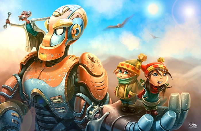 Оживший робот.