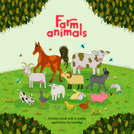 Фермерские животные Обложка для книги