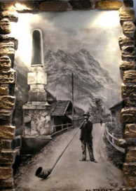 "Горец" Фреска, аэрография