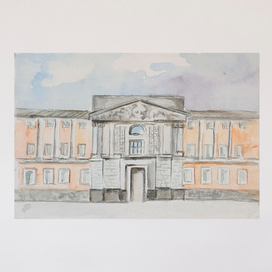 Акварель Михайловский Замок