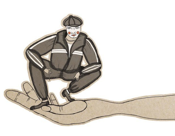 Гопник в лубке