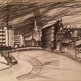 Пасмурный город