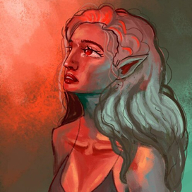 зачарованная эльфийка