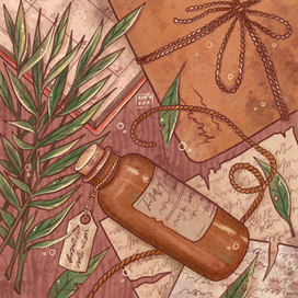 Листья на столе