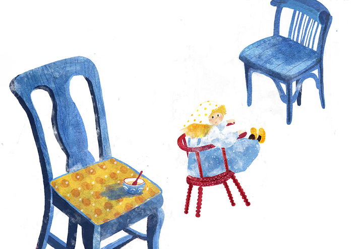 Иллюстрация к сказке "Три медведя"