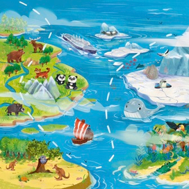 Разворот книжки для издательства "Счастье внутри"