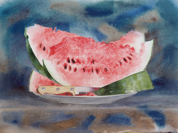 Дольки арбуза