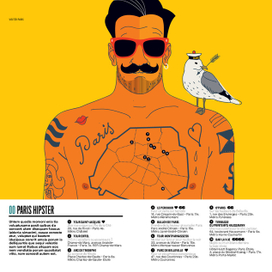 Иллюстрация для иллюстрированного путеводителя по Парижу