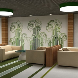 настенная роспись в оздоровительном комплексе