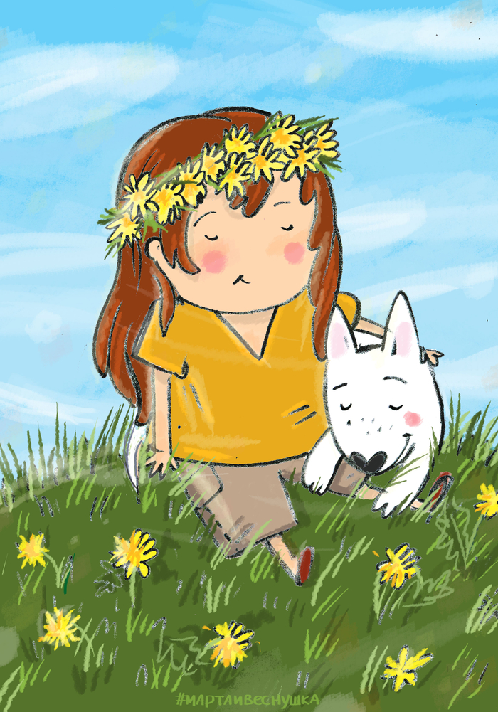 первые одуванчики