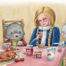 Чаепитие у бабушки Крольчихи