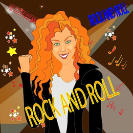 плакат Rock and roll