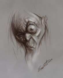 эскиз отрицательного персонажа