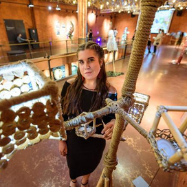 Торшер из вторсырья