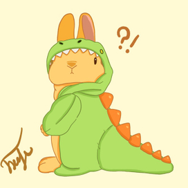 Заяц-динозавр 