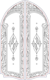 Макет для витража