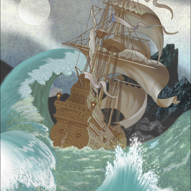 Окончательный вариант фронтисписа к "Гулливеру"