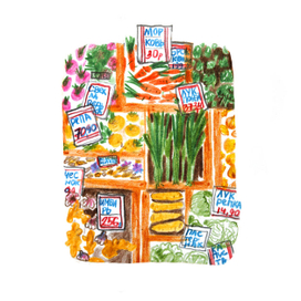 СКЕТЧ "Сезонные овощи марта"