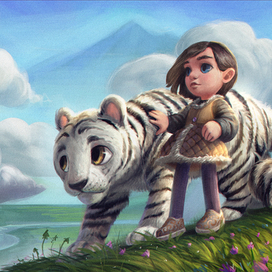 Девочка с тигром