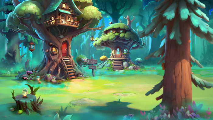 лесная полянка