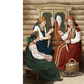 Сказка о царе Салтане. Для издательства "Качели"