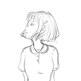 Девушка скетч