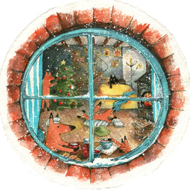 Лис нарядил ёлку