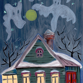 Домик с трубой