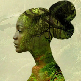 Человек и природа. Эффект двойной экспозиции.