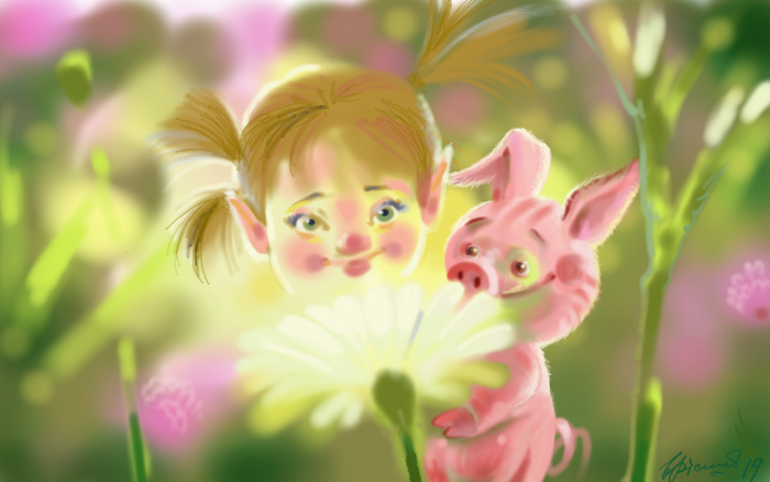 Сказки Ярыча.Забавный разговор двух поросят.