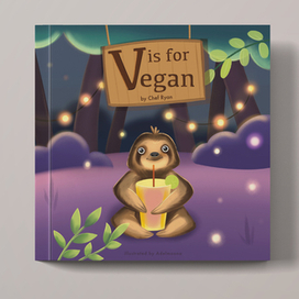 Обложка для азбуки "В - для веганов"