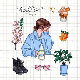 Стикеры "Все что я люблю"