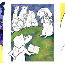 Иллюстрации к книге Константина Сергиенко «До свиданья, Овраг»   