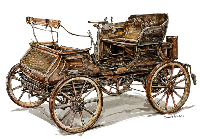 автомобиль Serpollet Type D Vis-a-Vis, 1901