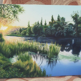 Пейзаж "Ранее утро"