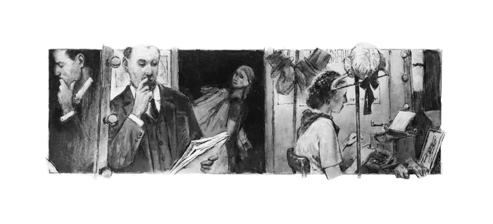 М.Булгаков "Записки покойника" заставка к 11 главе.