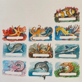 "Английская" страничка . Подводный мир 